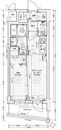 エステムコート名古屋上前津 1DKの間取図画像