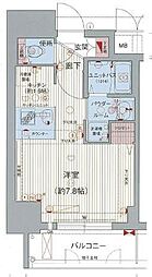 プレサンスナゴヤ桜通ビッグビート 1Kの間取図画像