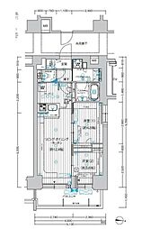 プレサンスレイズ鶴舞公園 2LDKの間取図画像