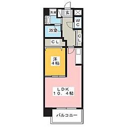 ArtizA上前津2 1LDKの間取図画像
