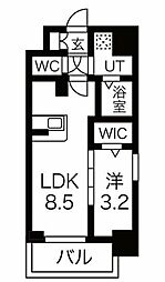ファステート栄セントラル 1LDKの間取図画像