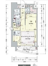 プレサンス栄ラグジュ 1LDKの間取図画像