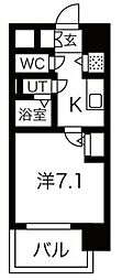 エスリード千種パークフロント 1Kの間取図画像