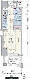 プレサンス泉シティアーク 1Kの間取図画像