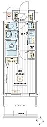 エステムコート名古屋セントリア 1Kの間取図画像