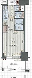 プレサンス金山グリーンパークス 1Kの間取図画像
