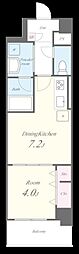 フォレスト コナ名駅 1LDKの間取図画像