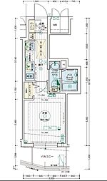 エステムコート名古屋千種グレイス 1Kの間取図画像