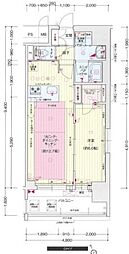 プレサンス栄ライズ 1LDKの間取図画像