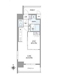 OKBアヴェニール菊井町 1LDKの間取図画像