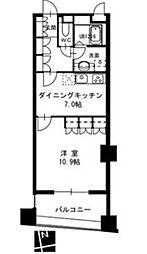 セイント橘 1LDKの間取図画像