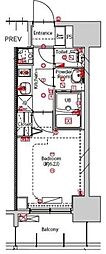 名古屋市中区平和2丁目マンション 1Kの間取図画像