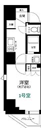 GRANSITE NAKAMEGURO 1Kの間取図画像