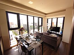 東京メトロ千代田線 表参道駅 徒歩11分の賃貸マンション 12階1LDKのリビング/ダイニング