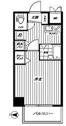 グランド・ガーラ渋谷 1Kの間取図画像