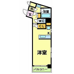 L-Flat高輪台 1Kの間取図画像