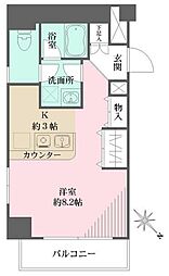 クリーンホームツルオカ ワンルームの間取図画像