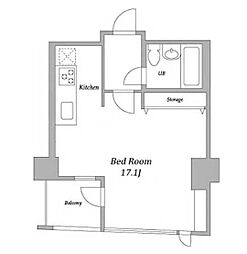 プライムスクエアシティ ワンルームの間取図画像