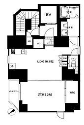 crealpremier恵比寿 1LDKの間取図画像