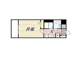 メゾン・ド・ヴィレ目黒 1Kの間取図画像