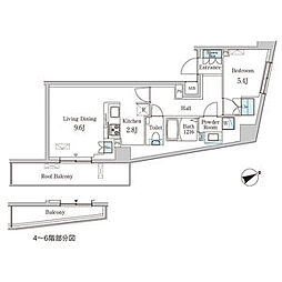 primalead南青山 1LDKの間取図画像