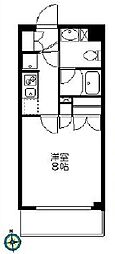 グラシア恵比寿 1Kの間取図画像