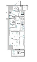 Raffistar中野本町 1DKの間取図画像