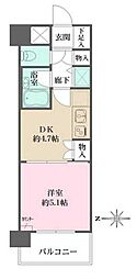 シティスクエア恵比寿 1DKの間取図画像