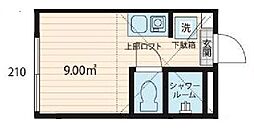 ディアマンテ中野 ワンルームの間取図画像
