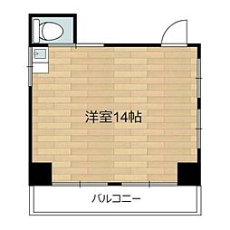 コウキビル ワンルームの間取図画像