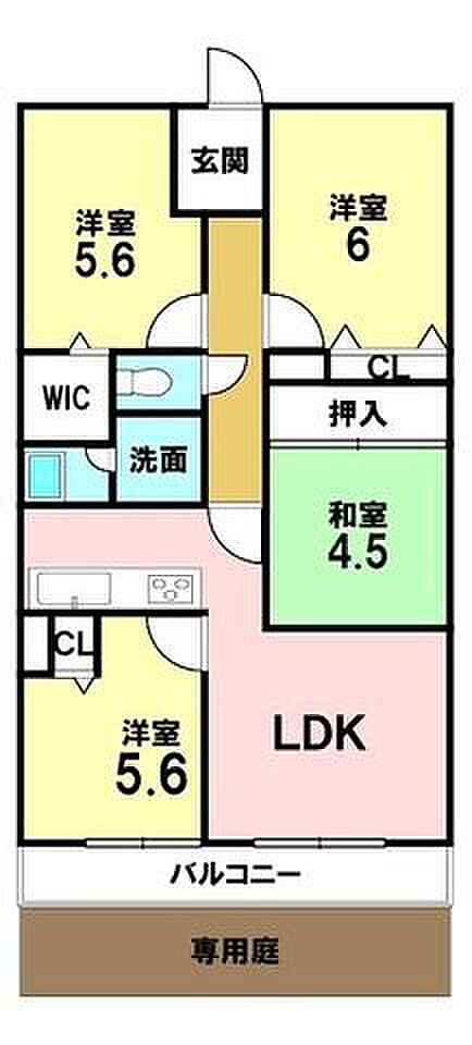 4LDK 間取り
