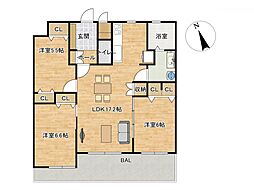 間取図画像 3LDK