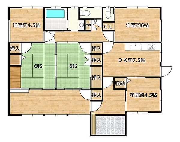 間取りを拡大表示