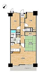 ダイアパレス江南 3LDKの間取図画像