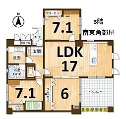 間取図画像 3LDK