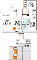 ソフィア本八幡 3SLDKの間取図画像