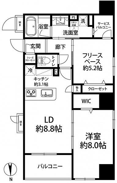 間取りを拡大表示