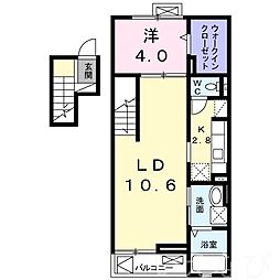 マリーアンジュ 1LDKの間取図画像