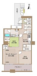サンマークスだいにちルナタワーレジデンス 2LDKの間取図画像
