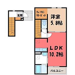 グランドF・ロジェ 1LDKの間取図画像