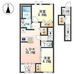 仮)高崎市上小鳥町T様新築アパートA棟 2階/-