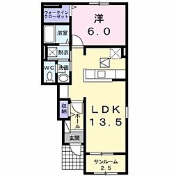 アウローラ1 1LDKの間取図画像