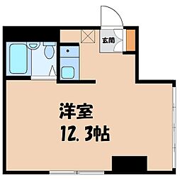 けやきヒルズ本町 ワンルームの間取図画像