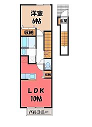 ロックビルハイツ 1LDKの間取図画像