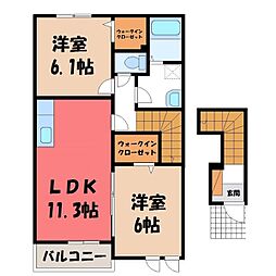 ピーノプリモII　Ｂ 2階