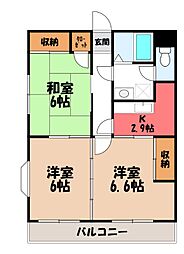 今井マンション 3Kの間取図画像