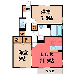 JR両毛線 伊勢崎駅 バス13分 いせさきしコミュニティバス連取元町北バス停下車 徒歩22分