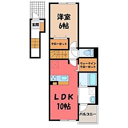 クラール 島野 B 2階