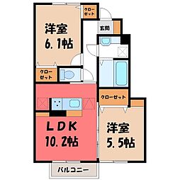 間取図画像 2LDK