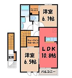 サンセレーノ・光 2LDKの間取図画像